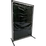 ＴＲＵＳＣＯ　溶接遮光フェンス　１０１５型単体　固定足　深緑