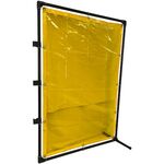 ＴＲＵＳＣＯ　溶接遮光フェンス　１０１５型接続　固定足　黄