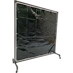 ＴＲＵＳＣＯ　溶接遮光フェンス　１５１５型単体　キャスター　深緑