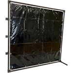 ＴＲＵＳＣＯ　溶接遮光フェンス　１５１５型接続　固定足　深緑