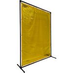 ＴＲＵＳＣＯ　溶接遮光フェンス　２０１５型単体　固定足　黄