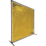 ＴＲＵＳＣＯ　溶接遮光フェンス　２０２０型単体固定足　黄