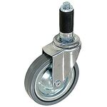 ｙａｚａｋｉ　パイプキャスター　車輪径Φ１００　自在車　ゴム車輪　ＹＧＲ－１００