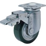 ヨドノ　重荷重用ウレタン車付自在車ブレーキ付