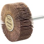 ＴＲＵＳＣＯ　軸付ソフトホイール　外径６０Ｘ厚２５Ｘ軸６　（５個入）　粒度＃２４０　２４０＃