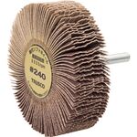 ＴＲＵＳＣＯ　軸付ソフトホイール　外径８０Ｘ厚２５Ｘ軸６　（５個入）　粒度＃２４０　２４０＃