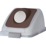 コンドル　屋内用屑入れ　リサイクルトラッシュ　ＳＫＬ－５０用　丸穴蓋　ブラウン