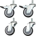 ＴＲＵＳＣＯ　ラビットワゴン用キャスター７５φウレタン車輪セット