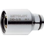 ミトロイ　全ネジソケットアダプター　適応ネジ径Ｗ３／８　差込角１７ｍｍ　全長４３ｍｍ