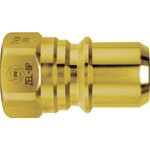 日東　ゼロスピルカプラ　真ちゅう製　ニトリルゴムＮＢＲ（ＳＧ）相手側取付サイズＲ３／８（４２８３０）