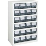 ＴＲＵＳＣＯ　パーツケース　横型バンラックケースＭ型　５９２Ｘ３０７ＸＨ８９０　２列６段　Ｗ