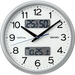 ＳＥＩＫＯ　電波掛時計　”セイコーネクスタイム　ＺＳ２５１Ｓ”　（ハイブリッド電波時計）