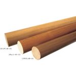 ＭＫ　３５パイ　ラバーウッド丸棒手すり２０００ミリ　クリアーオーク