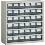 ＴＲＵＳＣＯ　パーツケース　横型バンラックケースＭ型　８５４Ｘ３０７ＸＨ８９０　６列６段