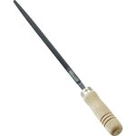 ＴＲＵＳＣＯ　鉄工用ヤスリ　木柄付　丸　中目　刃長２００