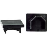 ＴＲＵＳＣＯ　ピクチャーレール用　エンドキャップ　２個入　ブラック