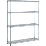ＴＲＵＳＣＯ　スチール製メッシュラック　Ｗ１２０５ＸＤ３０５ＸＨ１５３３　４段