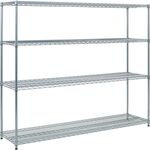 ＴＲＵＳＣＯ　スチール製メッシュラック　Ｗ１８２４ＸＤ４５７ＸＨ１５３３　４段