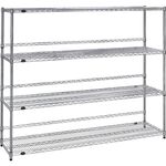 ＴＲＵＳＣＯ　スチール製メッシュラック　Ｗ９０５ＸＤ６０９ＸＨ１５３３　４段　　バックバー付