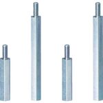 ＴＲＵＳＣＯ　六角サポーター　三価クロメート　Ｍ４ＸＬ８０　１０個入