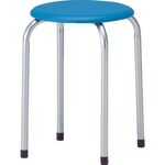 ＴＲＵＳＣＯ　丸イス　塗装脚　Φ３２０ＸＨ４４５　ブルー