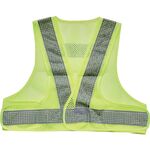 ＴＲＵＳＣＯ　メッシュ安全ベスト　ショート丈　イエロー＊シルバー　着丈４２０ｍｍ