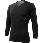 リベルタ　暖撃　サーモワン　Ｖネック９部丈袖　メンズ用　ブラック　Ｌ