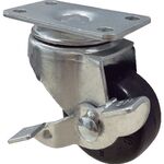 ＳＡＭＳＯＮＧ　プレート式軽荷重用キャスター　自在ストッパー付き　３８ｍｍ