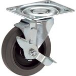 ＳＡＭＳＯＮＧ　プレート式軽荷重用キャスター　１２７ｍｍ　自在ストッパー付き