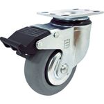 ＳＡＭＳＯＮＧ　高弾性ゴムキャスター　自在ストッパー付　ＭＩＲゴム車　７６ｍｍ