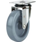 ＳＡＭＳＯＮＧ　ステンレスキャスター　自在　ウレタン　１２５ｍｍ