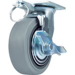 ＳＡＭＳＯＮＧ　重荷重用キャスター　自在　ゴム車２００ｍｍ　ブレーキ付