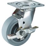 ＳＡＭＳＯＮＧ　ステンレスキャスター　自在ＳＰ付　エラストマー　１５０ｍｍ