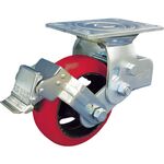 ＳＡＭＳＯＮＧ　スプリング機能付きキャスター　自在ストッパー付１５０ｍｍ