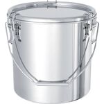 ＭＯＮＯＶＡＴＥ　ステンレスタンク　テーパー付吊下げ密閉タンク（フタ付）　１０Ｌ