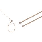 ＴＲＵＳＣＯ　【売切廃番】　ＰＥＥＫ結束バンド　全長３００ｍｍ引張強度５３９．０Ｎ（１００本入）