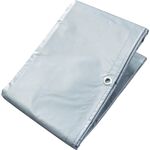 萩原　ターピー　ターポリントラックシート　１号　軽トラック　シルバー／オレンジ　１．８ｍ×２．１ｍ