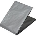 萩原　ターピー　ターポリントラックシート　３号　軽トラック　シルバー／オレンジ　２．５ｍ×２．６ｍ