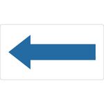 ＴＲＵＳＣＯ　配管用ステッカー　方向表示　青　小　５枚入