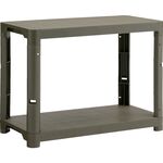 ＴＲＵＳＣＯ　プラ棚　高さ６５８－２段タイプ　コーナーキャップ４個付　つや消しОＤ