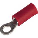 ＴＲＵＳＣＯ　絶縁被覆付圧着端子　ストレート形　丸形（１００個入）