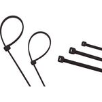 ＴＲＵＳＣＯ　ケーブルタイ　幅４．８ｍｍＸ２５０ｍｍ　最大結束Φ６０　耐候性　１００本入