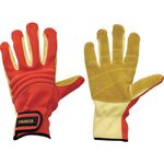 ＴＲＵＳＣＯ　耐切創手袋　防災レスキュー仕様Ｍ　オレンジ