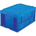 ＴＲＵＳＣＯ　折りたたみコンテナフタ付　７５Ｌ　ダークブルー