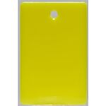 ＴＲＵＳＣＯ　スチロール番号札　無地　長方形　大　５７Ｘ３８ｍｍ　５枚入　黄色