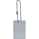 ＴＲＵＳＣＯ　バルブ開閉札　四角　白無地　５７ｘ３８ｍｍｘ２．７厚　ボールチェーン付