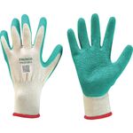 ＴＲＵＳＣＯ　【売切廃番】　ゴム背抜き手袋　グリーン　１双入り　１０ゲージ　Ｓ