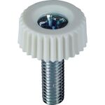 ＴＲＵＳＣＯ　十字穴付化粧ビス　Ｍ５×１２　白（１０個入）