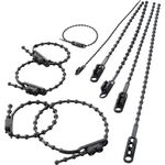 ＴＲＵＳＣＯ　ダブルヘッドノットタイ　幅２．０ｍｍＸ１４５ｍｍ最大結束φ３５黒