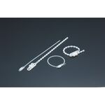 ＴＲＵＳＣＯ　ダブルヘッドノットタイ　幅３．６ｍｍＸ２３０ｍｍ最大結束φ６２黒